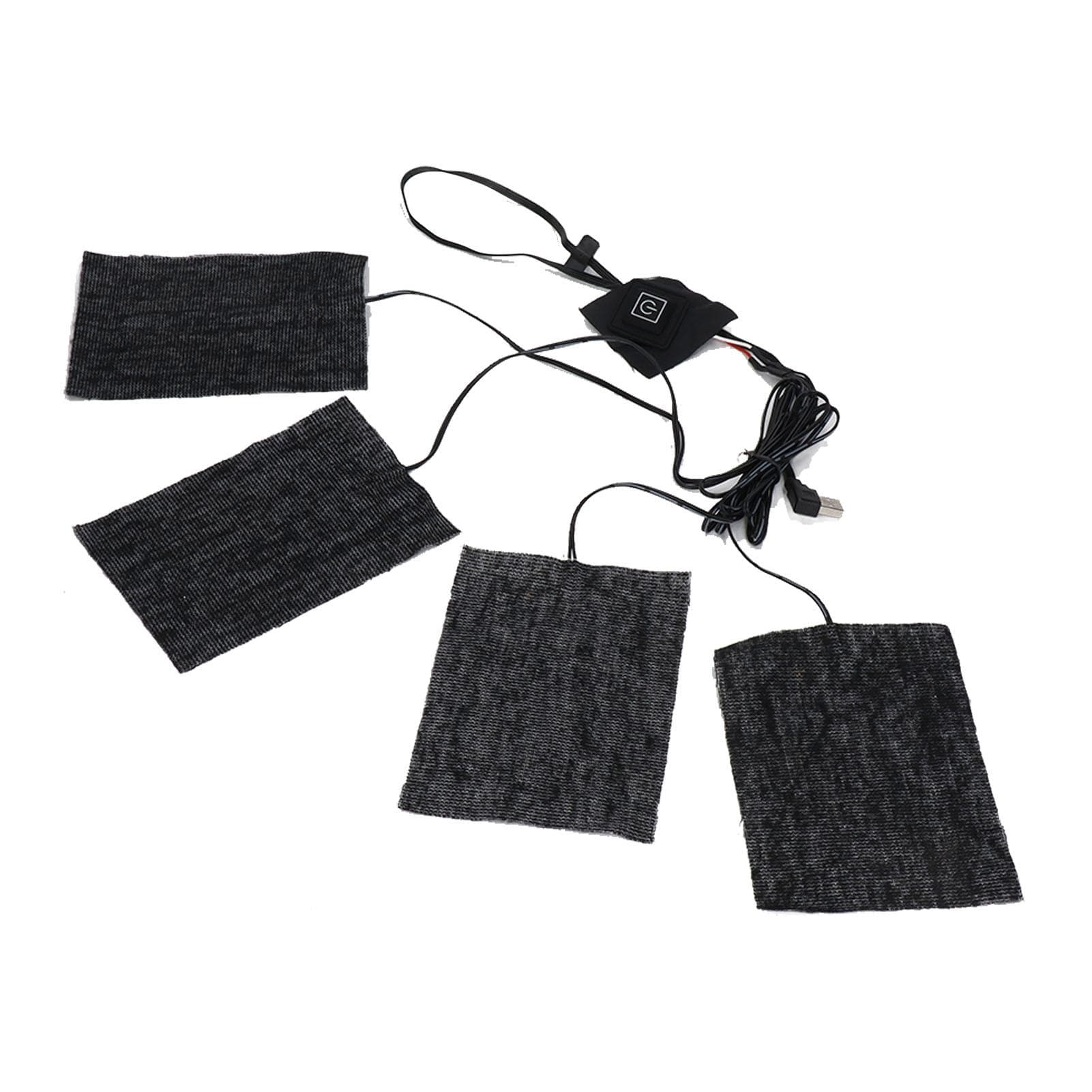 Clothing Electric Heating Pads Winter Camping Adjustable 3 Level Carbon Fiber Washable USB 5V