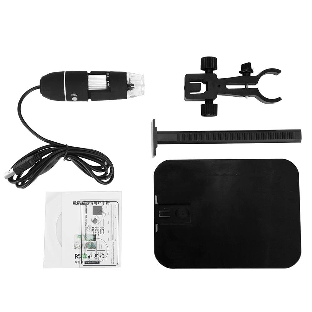 Portable USB2.0 Digital 2 Million Pixels Practic Magnifier Microscope Camera Black black