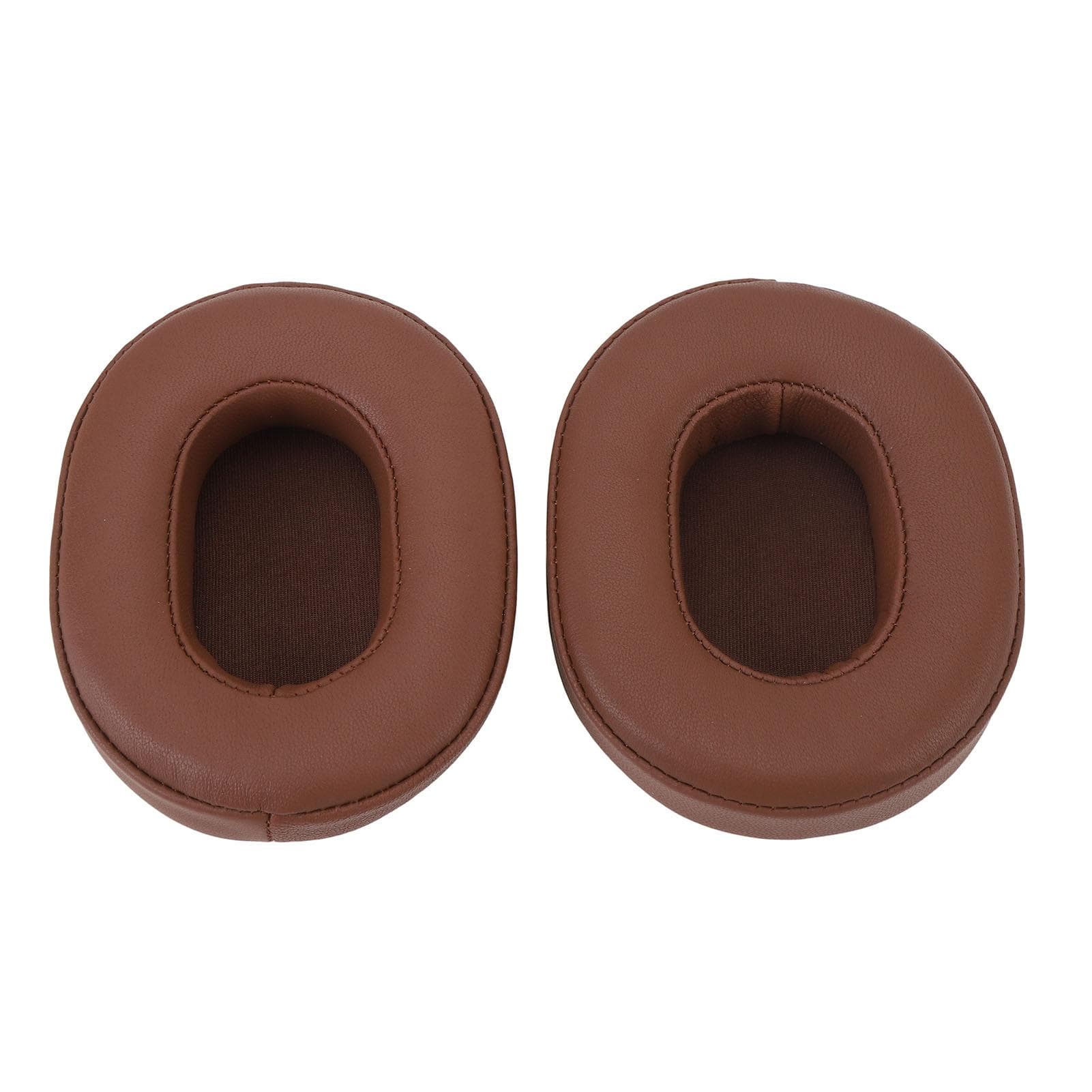 Headphone Ear Cushion Sheepskin Leather Foam Noise Isolation Replacement Earpad for ATH MSR7 brown