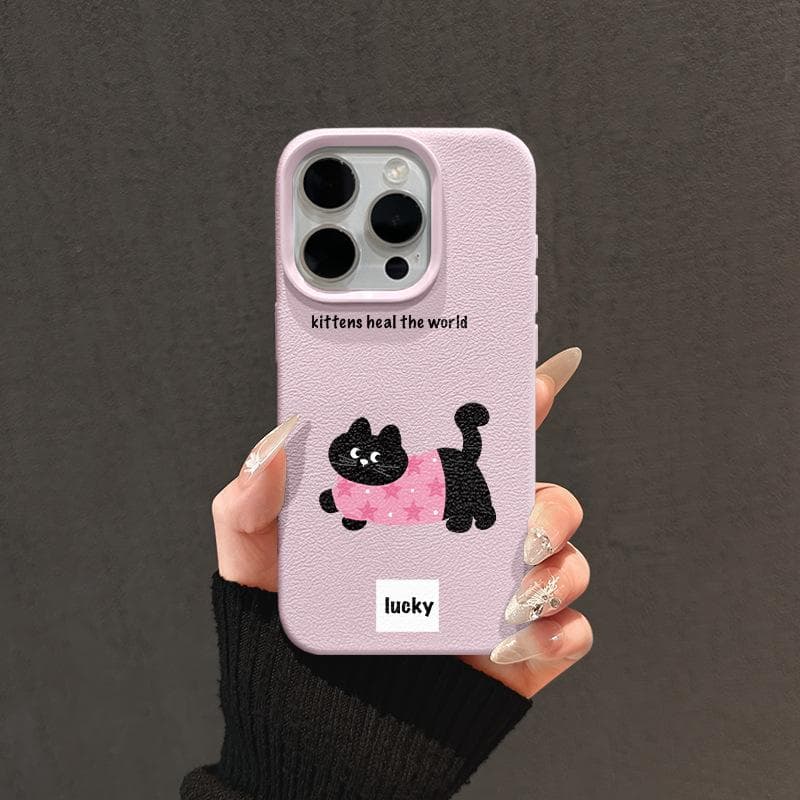 Bow Tie Dachshund Dog Suitable for Apple 16promax Mobile Phone Case Iphone14 Cartoon 15 Anti-fall Leather Pattern 13/12 Apple XS