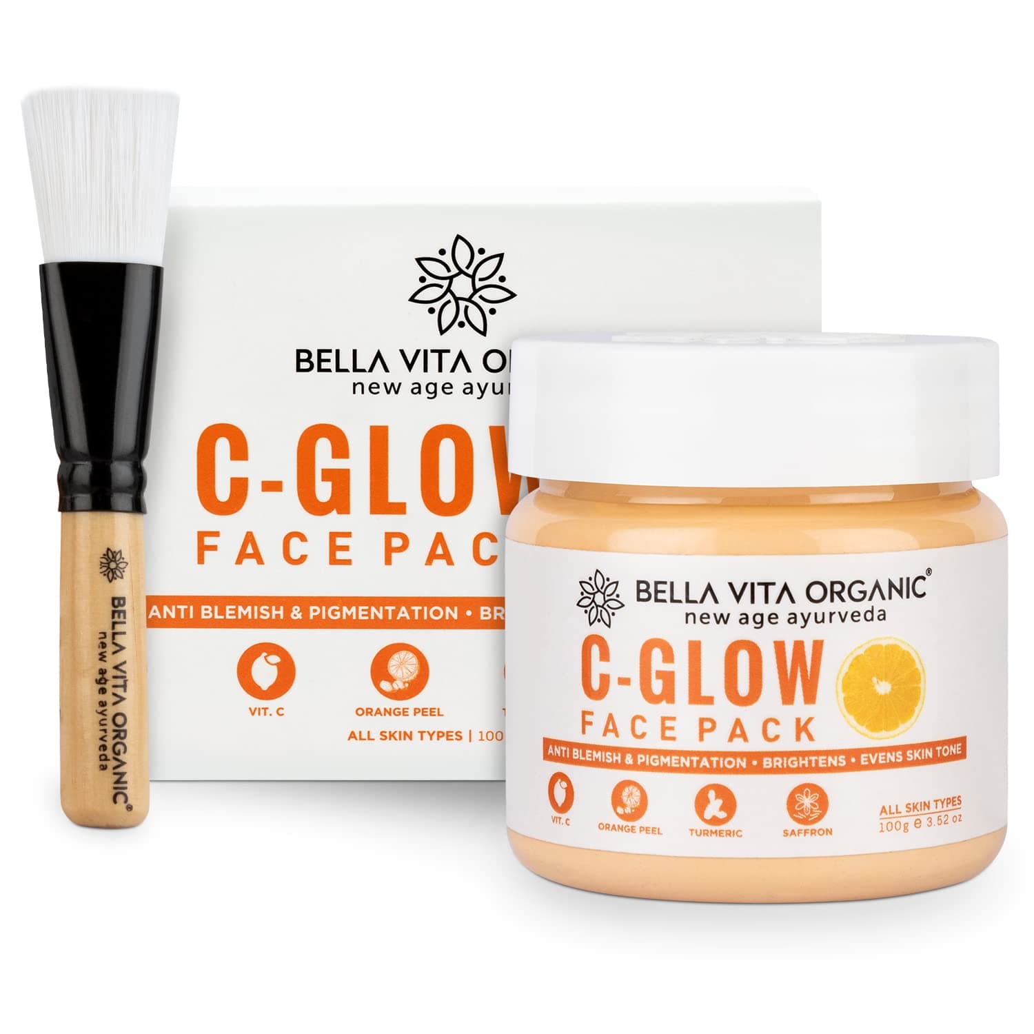 Mask for the face (100 g), C-Glow Face Pack, Bella Vita