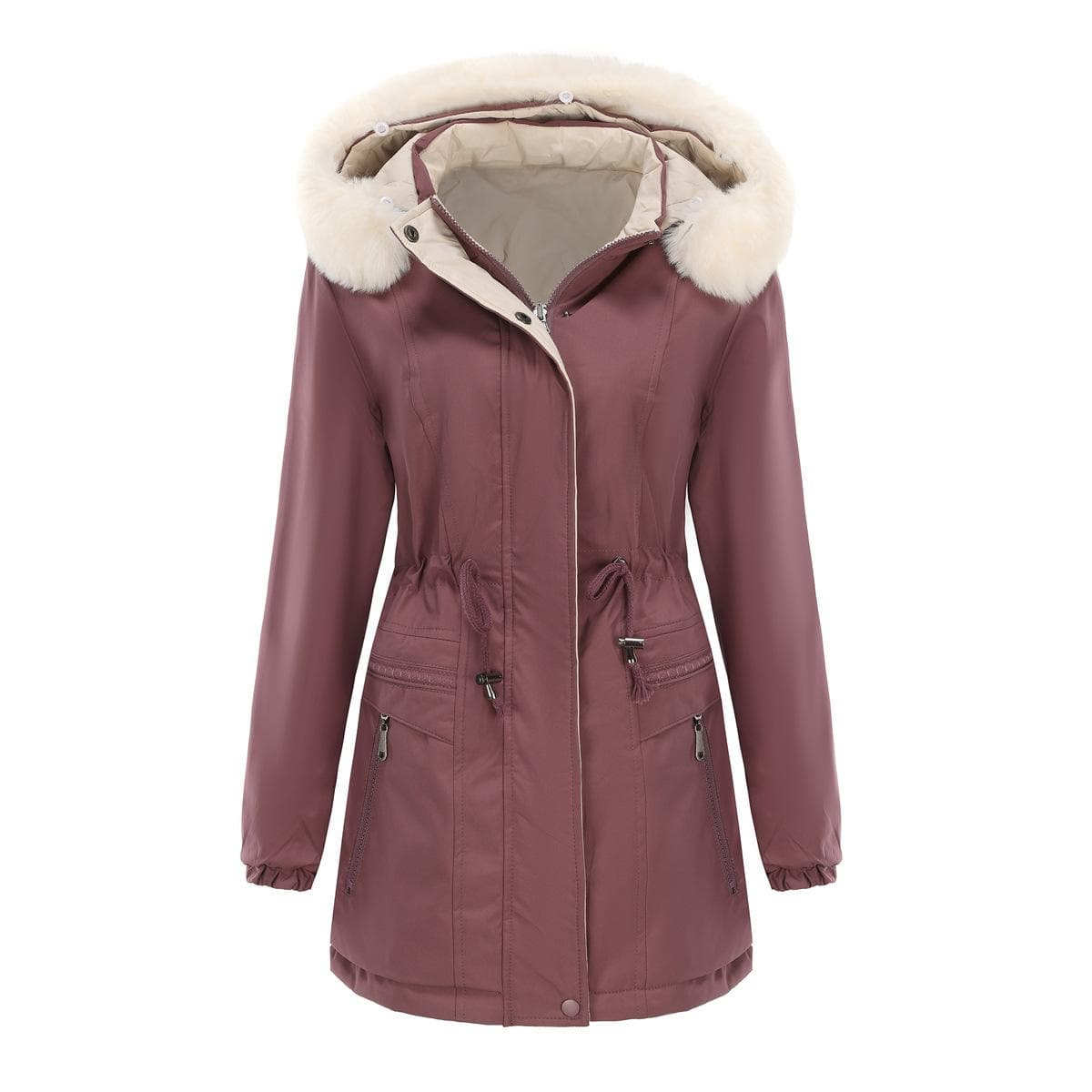 Wear Warm Cotton-padded Clothes on Both Sides In Autumn and Winter, Removable Hat and Long Sleeves. XXXL