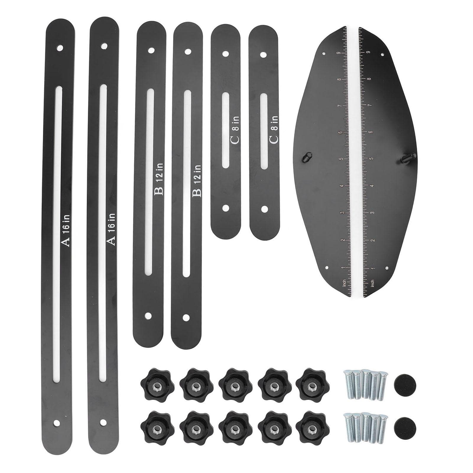 Stair Tread Measuring Tool Aluminum Alloy High Efficiency Accurate Stair Tread Gauge for Renovation