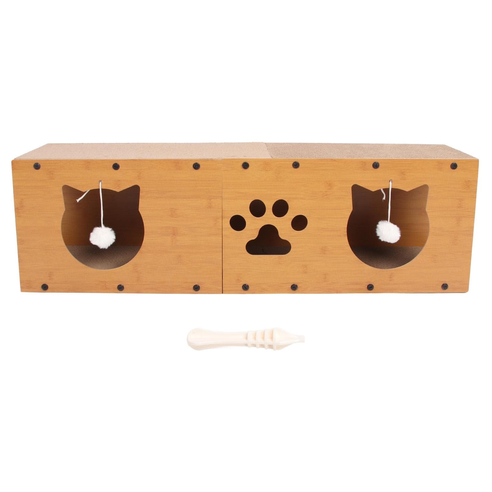 Cat Scratcher House Multipurpose Large Space Comfortable Scratch Resistance Corrugated Paper Large