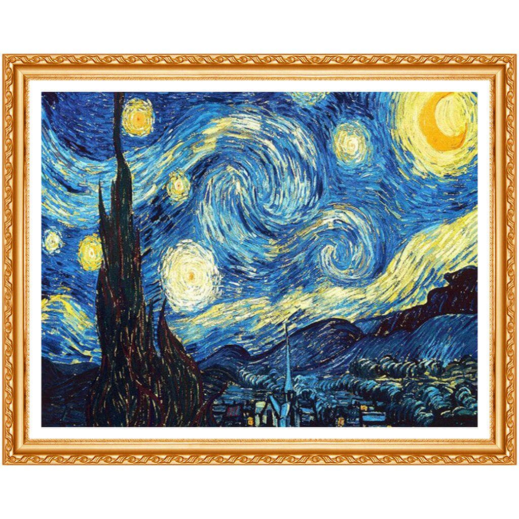 Home Decoration DIY 5D Diamond Embroidery Van Gogh Night Cross Stitch kits Abstract Oil Painting 20X30CM