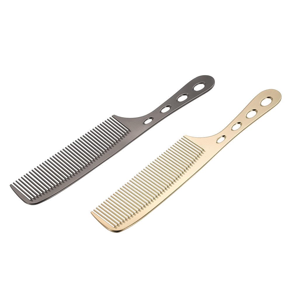 Practical High Quality Metal Steel Hair Comb Hair Salon Hairdressing Comb black