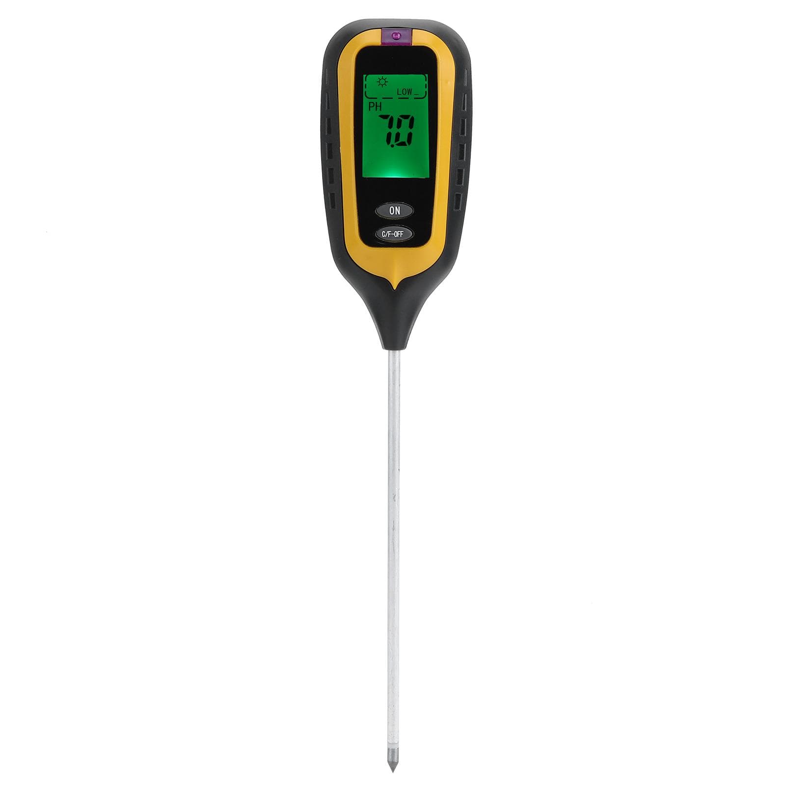 4?in?1 Soil Moisture Temperature Light PH Tester Meter Gardening Tools for Farm Lawn Plant