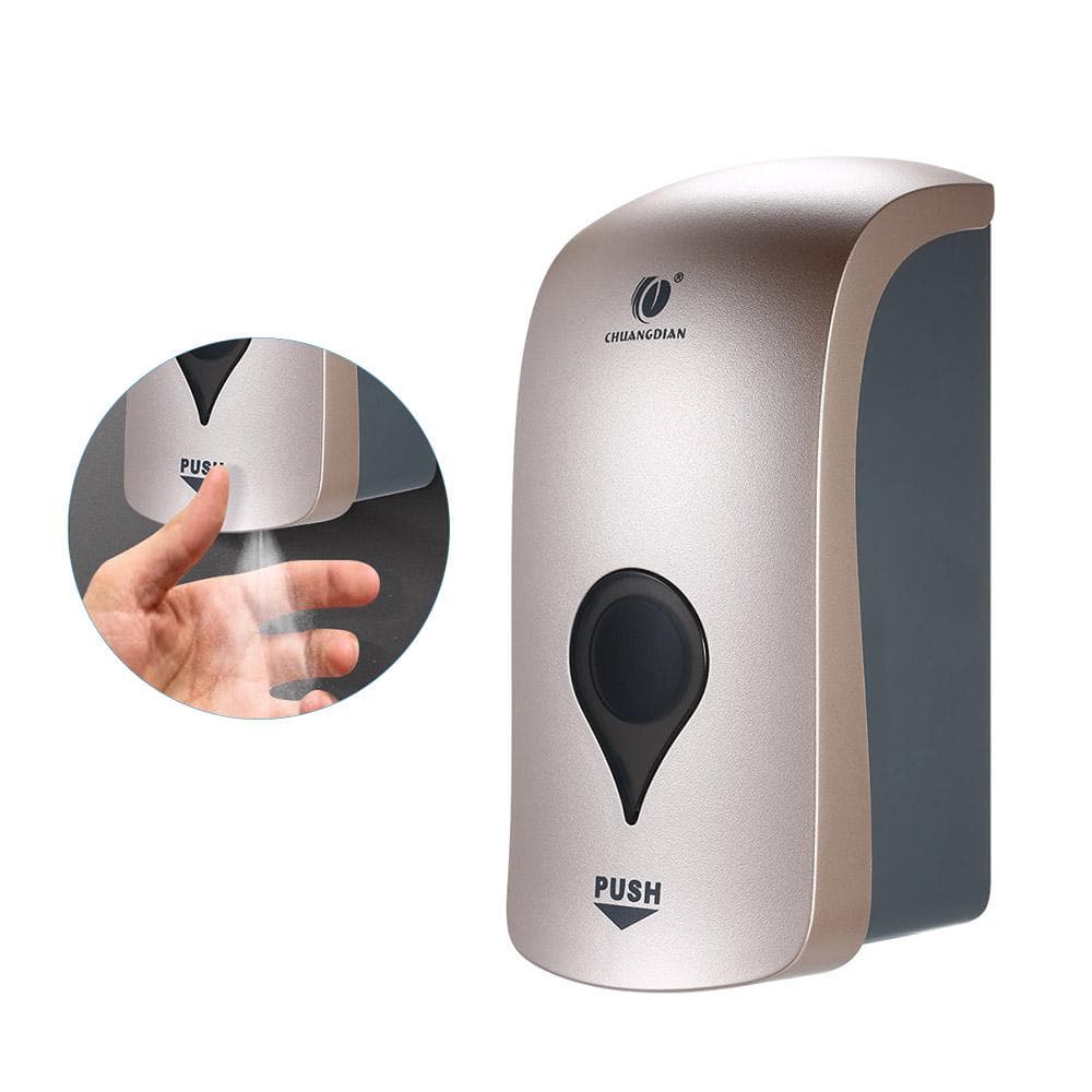 CHUANGDIAN 1000ml Wall Mounted Soap Dispenser Spray Type Rinse-free Handwash Holder Dispensers for gold