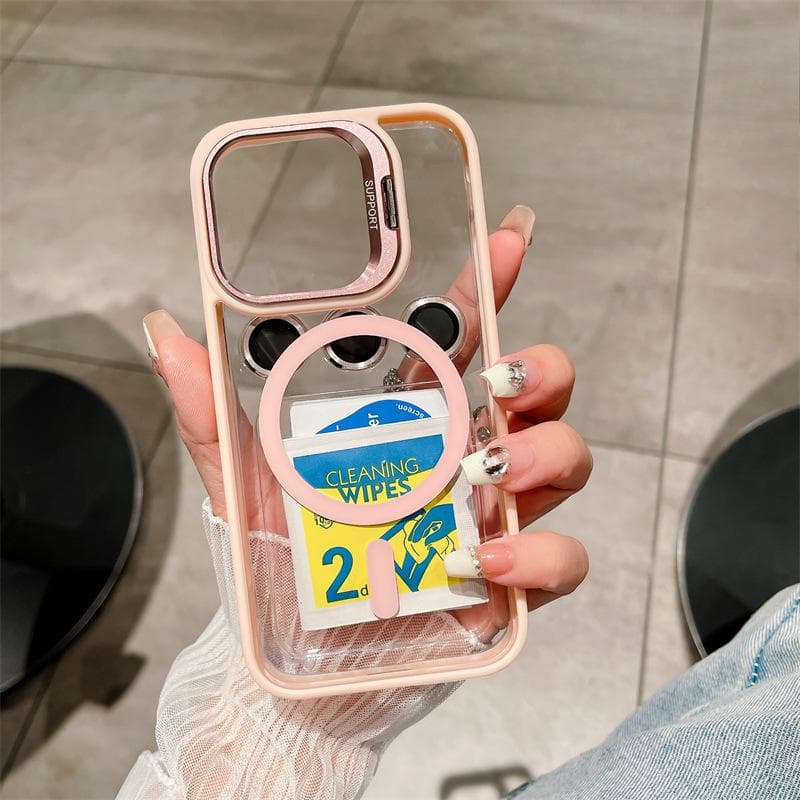 Applicable To Apple 16 Mobile Phone Case Magnetic Suction U1 Bracket with Lens Film IPhone14promax PC Protective Case 15 iPhone 11