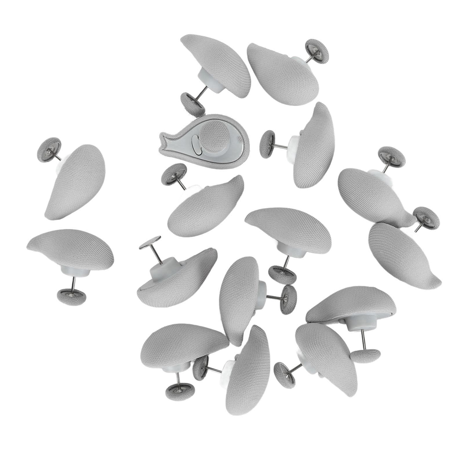 16pcs Duvet Pins Duvet Clips Prevent Shifting Detachable Duvet Button Fasteners Comfortable Duvet gray