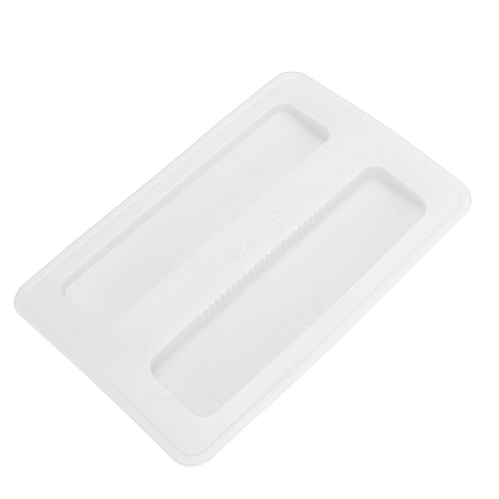 Silicone Toaster Cover 15.8x10.4x1.2cm Soft Flexible Reusable Bread Maker Lid for Home Red white