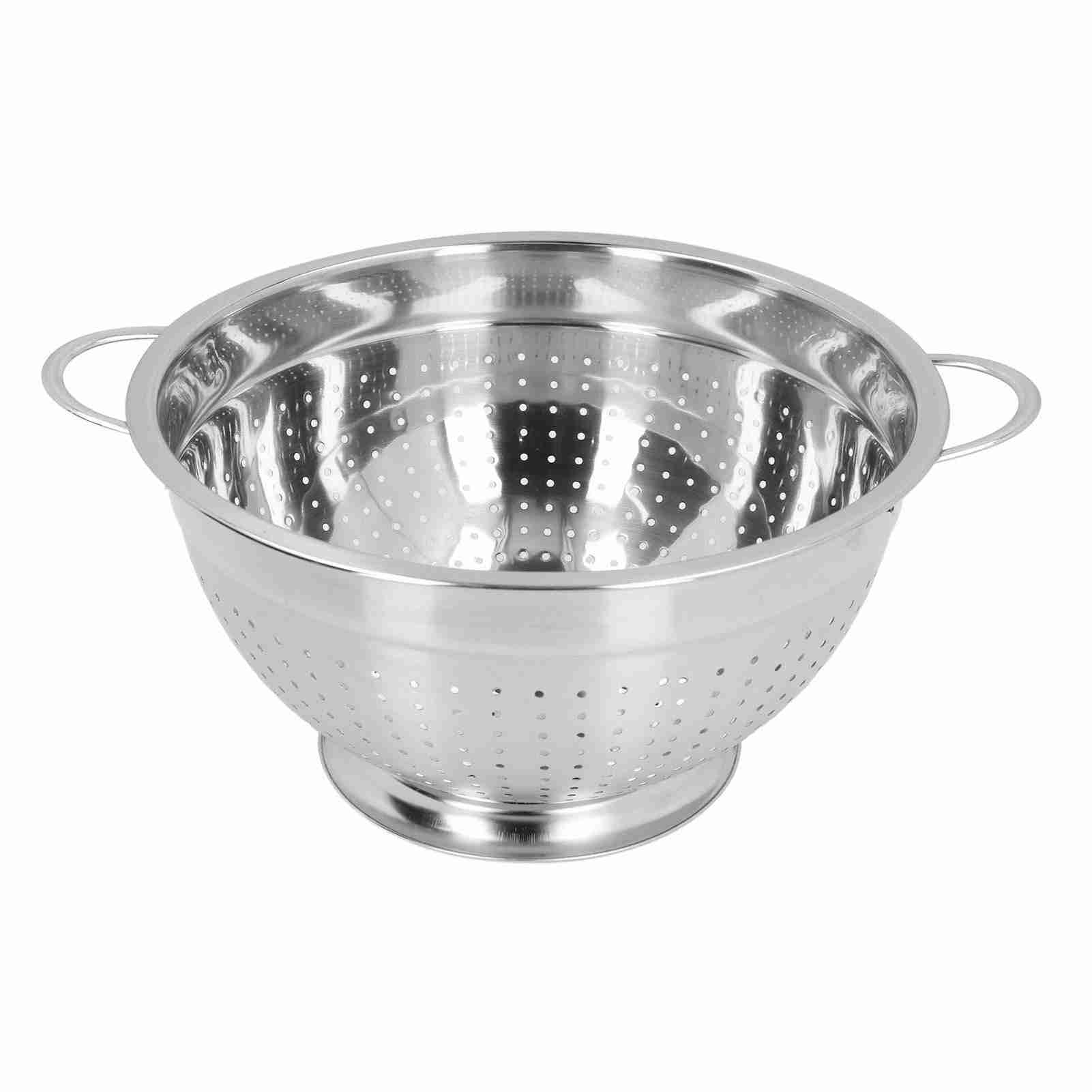 Fruit Strainer Basket Multipurpose Stainless Steel Vegetable Fruit Kitchen Colander Bowl for Pasta 26cm / 10.2in
