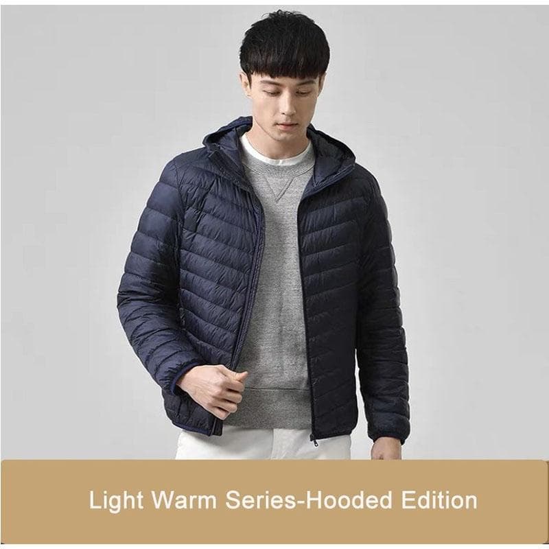 New Men's Ultra Lightweight Packable Down Coat Comfortable Windproof Waterproof Coat Men Soft Comfortable Jackets Plus Size 6XL