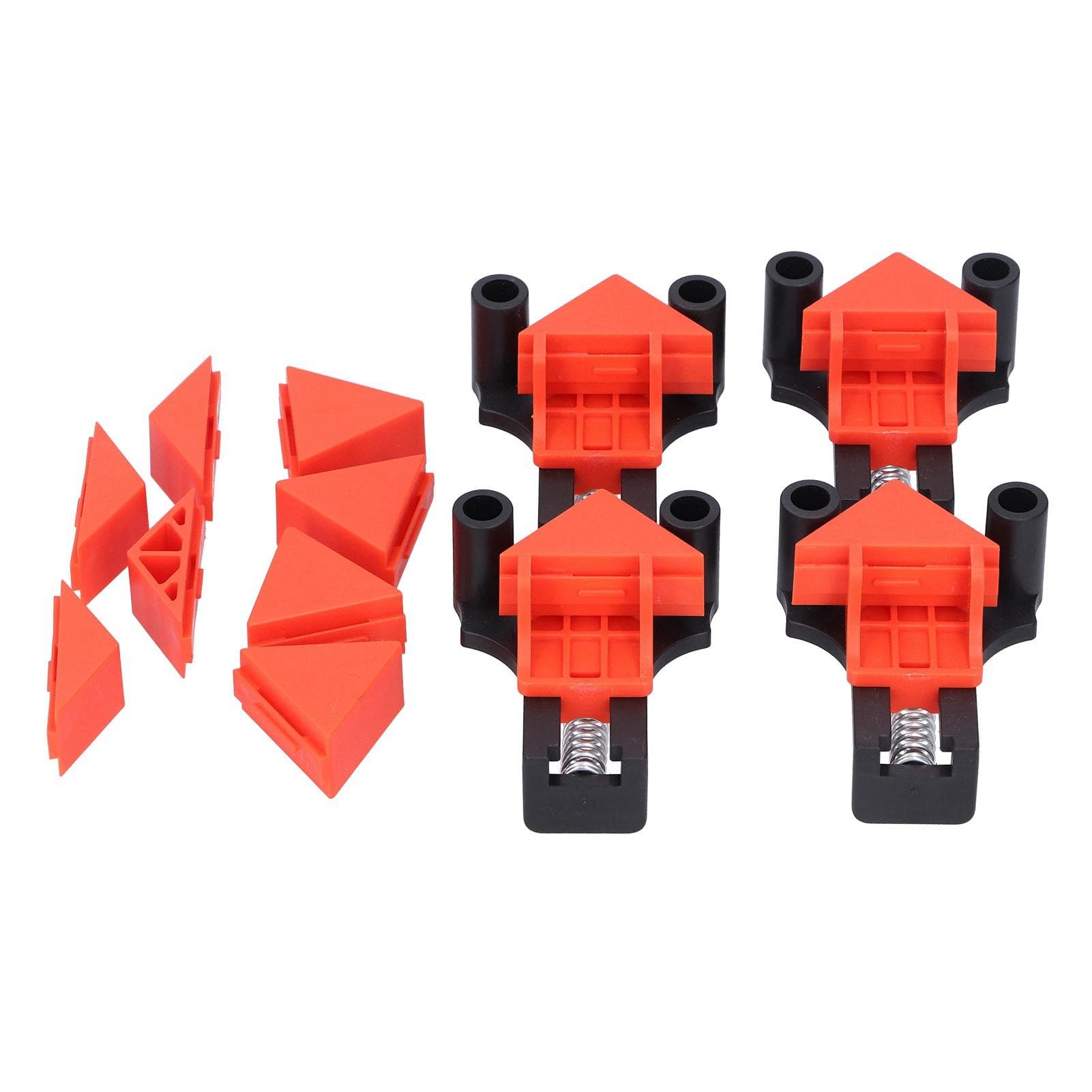 60 degrees 90 degrees 120 degrees Right Angle Clamps Woodworking Corner Clip Fixing Hand Tools ( Orange)