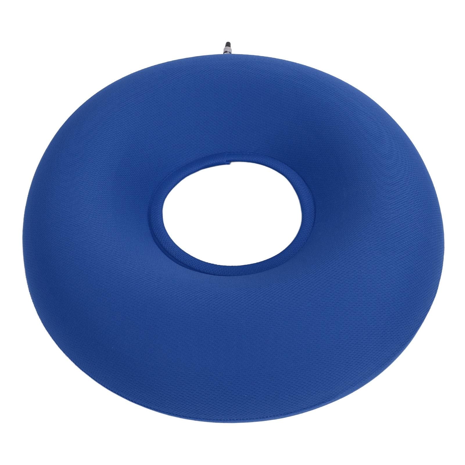 Inflatable Donut Cushion Prevents Bed Sores Thickened Round Inflatable Ring Cushion for Patients blue