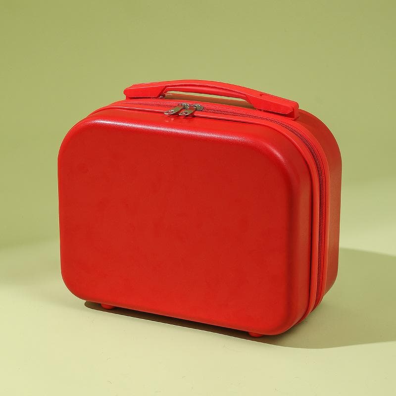 Mini Women Carry On Suitcase Short Trip Travel Luggage Make Up Travel Bags red