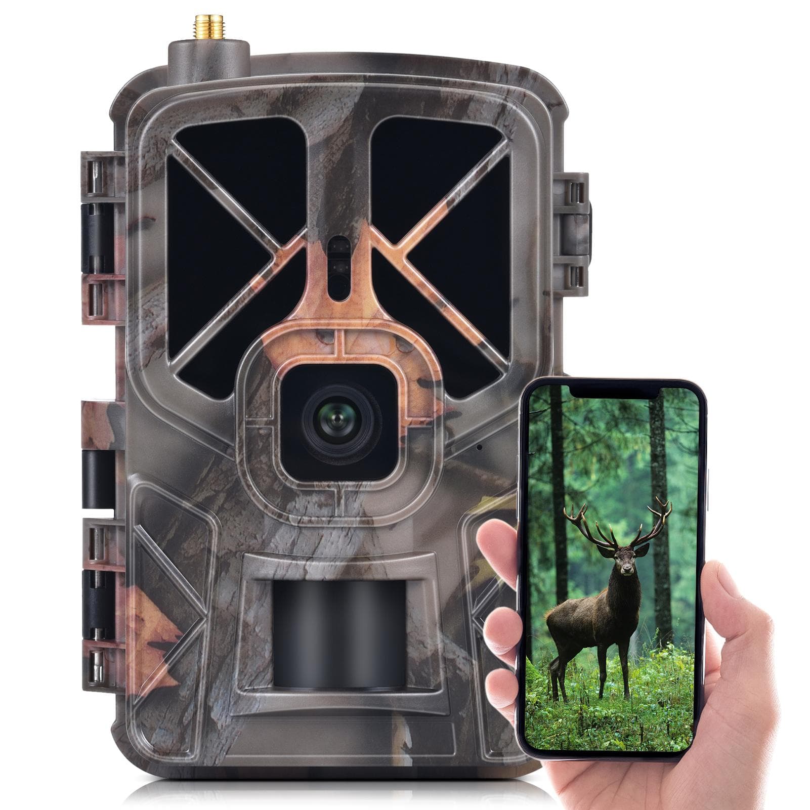 4G/LTE Hunting Camera Wireless 30MP Trail and Game Camera Waterproof Outdoor Infrared Night Vision camouflage