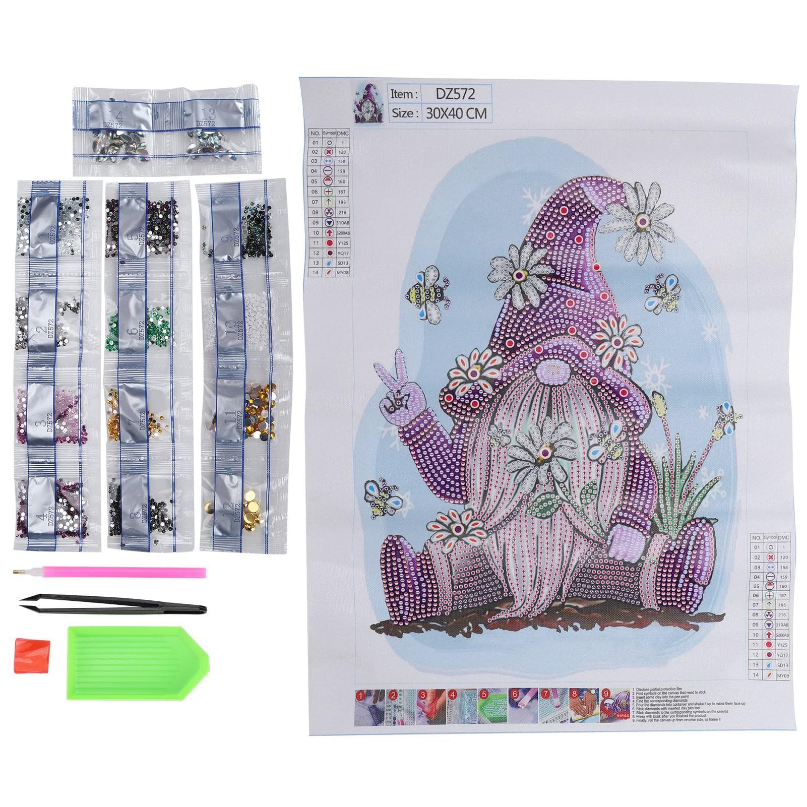 5D DIY Diamond Painting Home Decoration Ornament DIY Diamond Painting Tools Kits GiftDZ572
