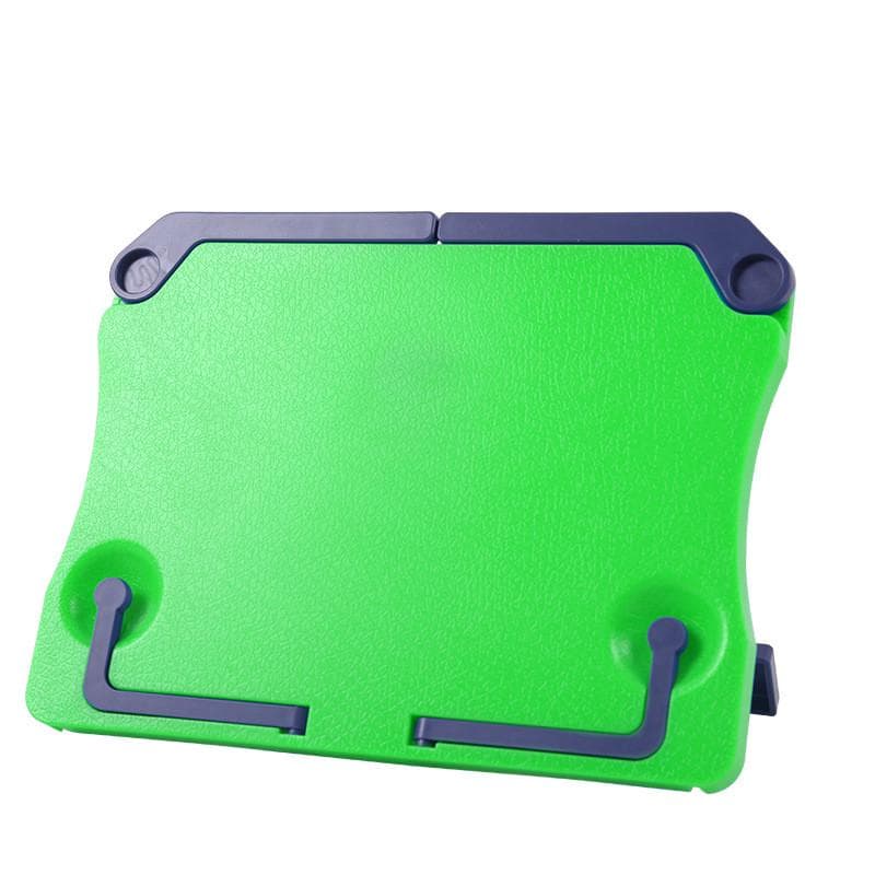 Portable Folding Bookend for Music Score Recipe Reading Book Stand Books Tablet Holder Organizer green