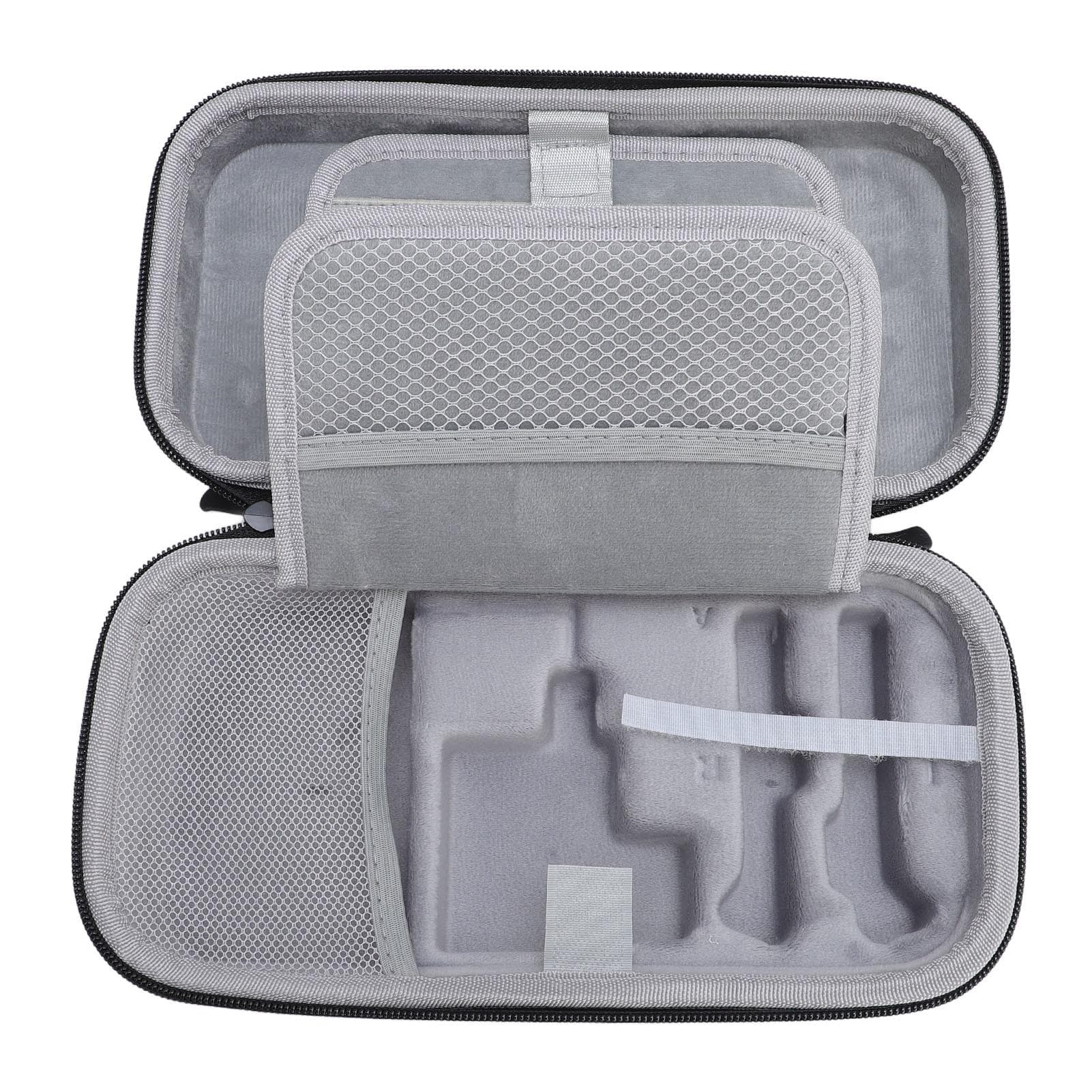 Game Console Carrying Case with 20 Game Card Slot Shockproof Lightweight Portable Hard Shell Travel black