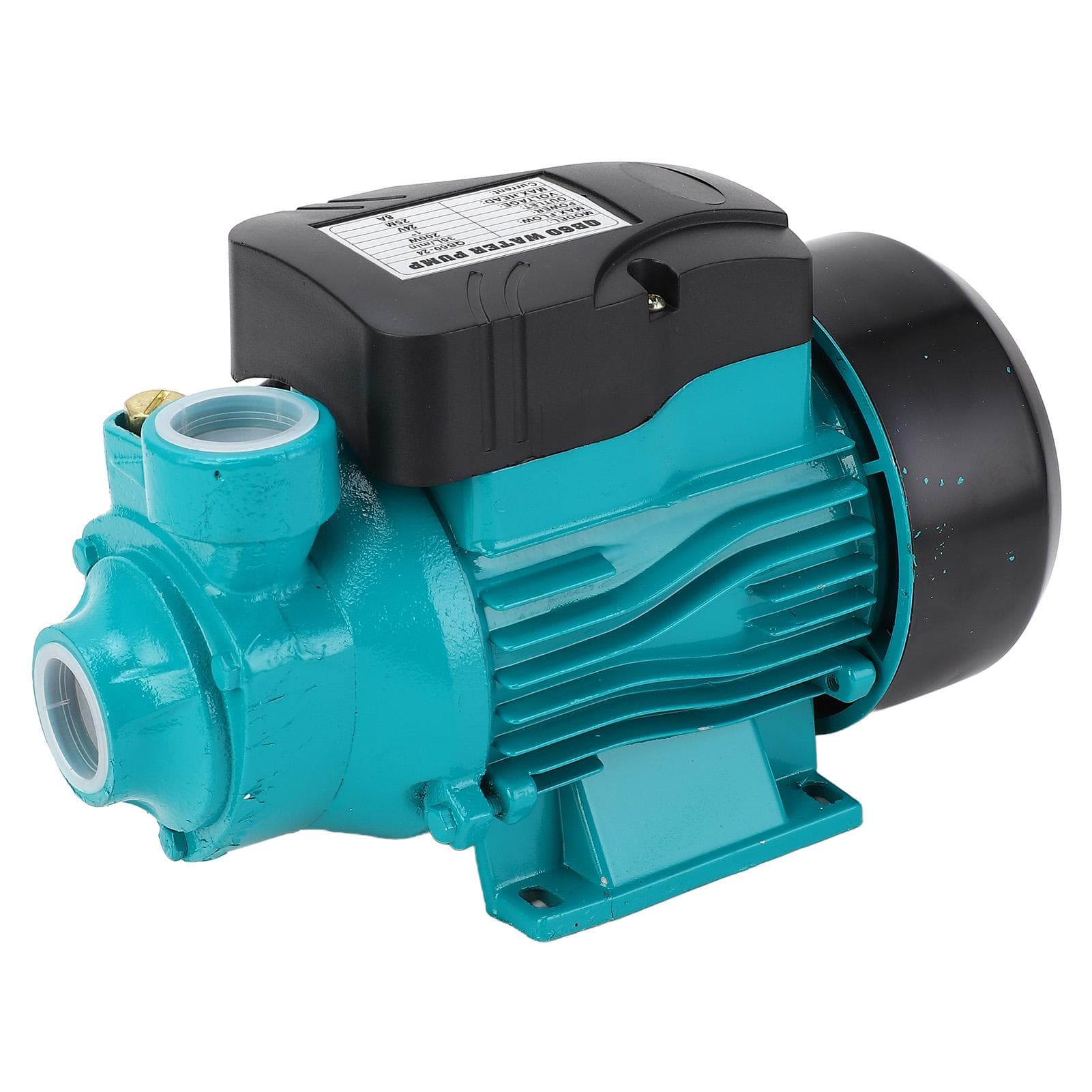 Solar DC Vortex Pump 200W 3200RPM 35LPM Large Flow 25m High Lift Vortex Self Priming Pump DC24V 8A