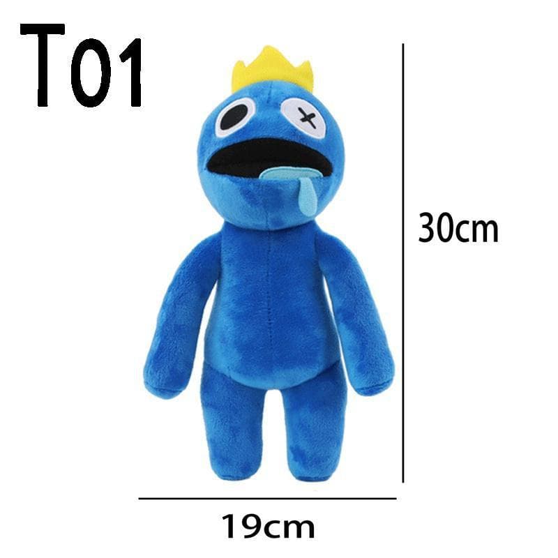 Rainbow Friends roblox Plush Toy Cartoon Game Character Doll Kawaii Blue Monster Soft Stuffed Animal Toys for Children Christmas Gifts