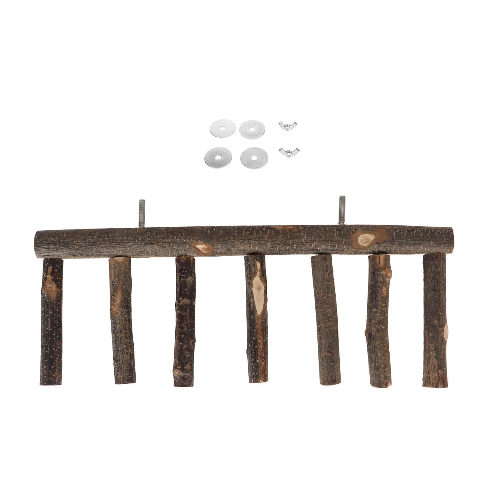Bird Wooden Ladder Grinding Claws Multi Step Ladder Parrot Perch Ladder for Small Medium Parrot 7