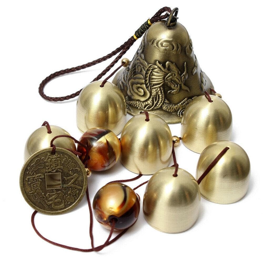 Large Outdoor Lucky Wind Chimes for Good Luck Home Garden Hanging Decoration Gift Copper Decor Vintage Room Garden Decor 1pc