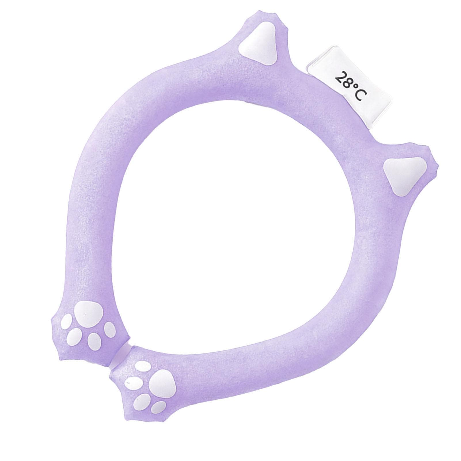 Neck Cooling Ring Wearable Cooling Neck Wraps Reusable Hands Free Cooler for Summer Hot Heat Purple purple