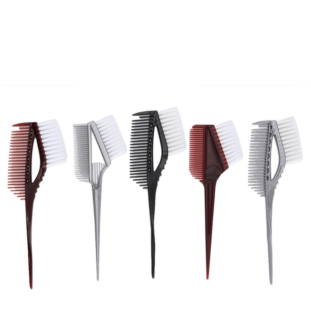 5pcs Professional Hair Dying Tool Hairdressing Gel Salon Coloring Comb Brush