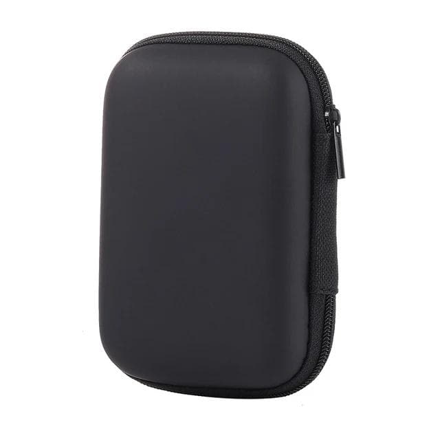 Travel Zipper Carry Hard Case UNO Playing Board Game Cards Storage Package For Kids Fan Entertainment Card Holder Mini Bag Black