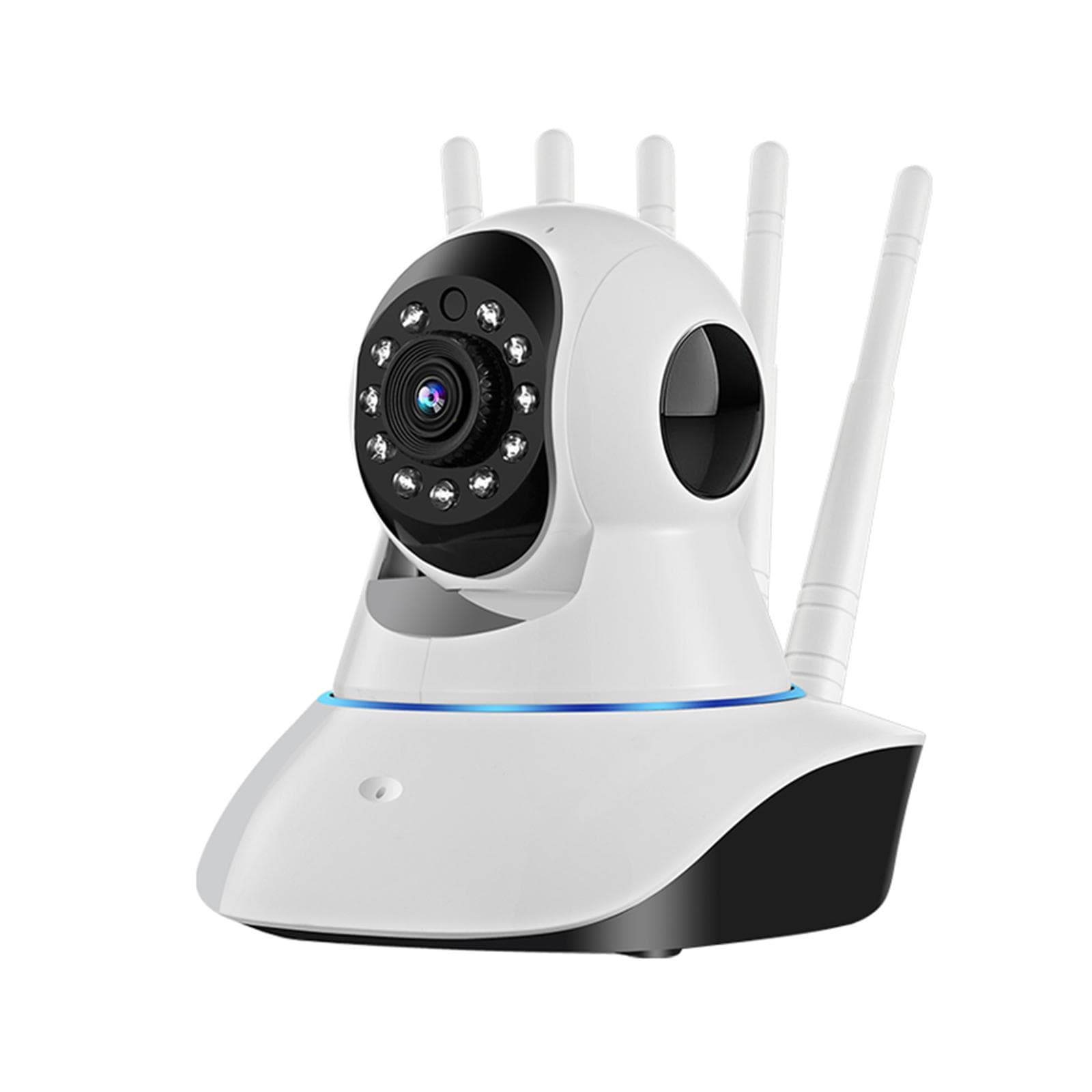 1080P Security Cameras 360°Rotation Baby Monitor Home Video Surveillance with 10m Night Vision Two white