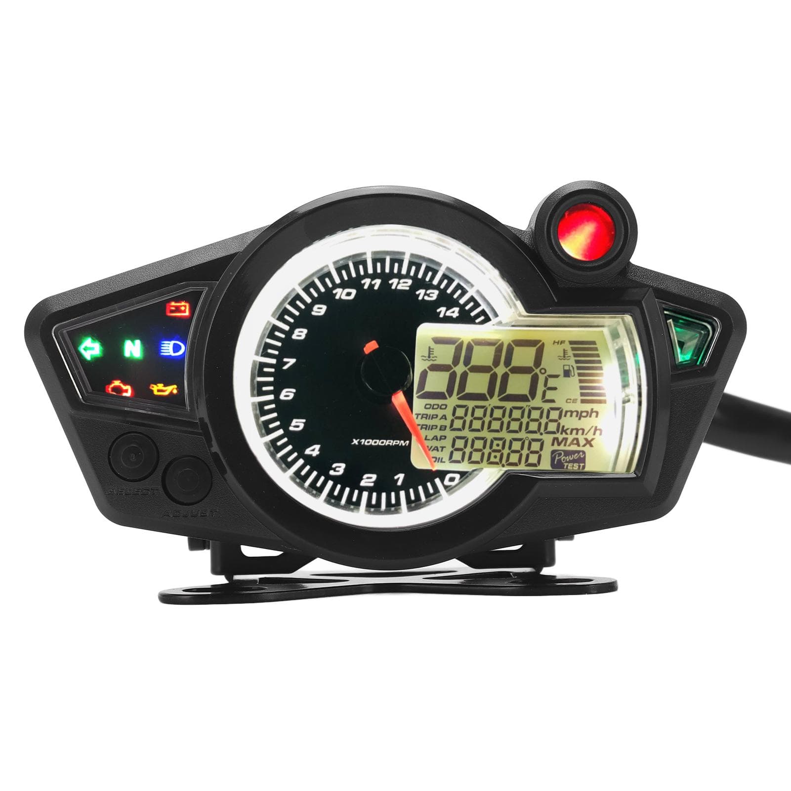 DC12V Speedometer Tachometer Anti Glare Backlight Universal Gauge for Motorcycle ATV UTV 1 2 4