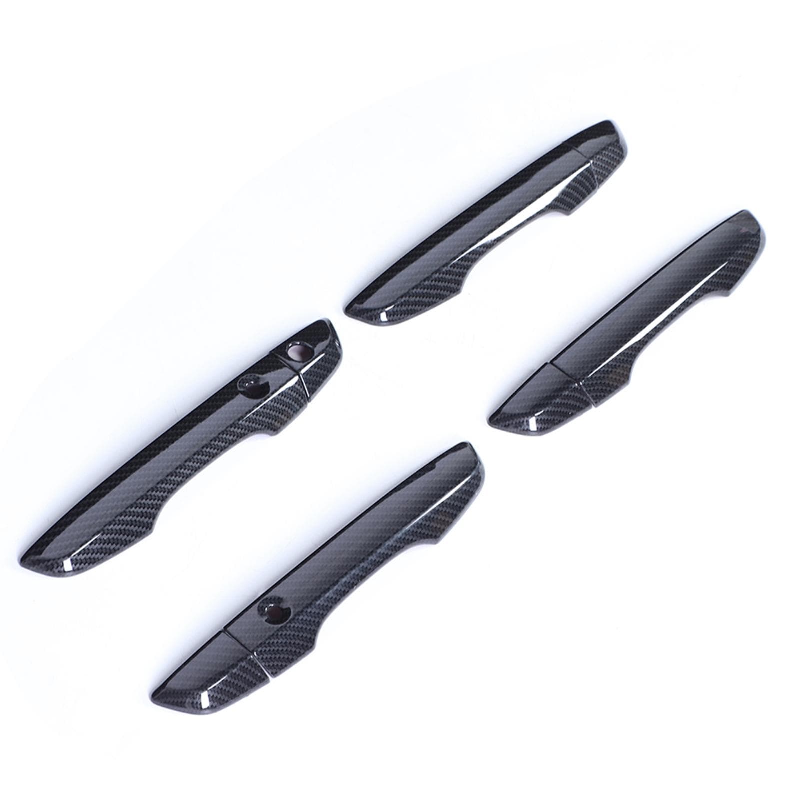 8pcs Smart Exterior Door Handle Cover Trim Carbon Fiber Style Fit for Honda Civic 10th 16‑19