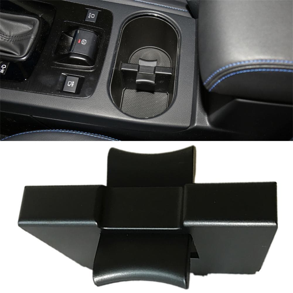 Black Console Cup Holder Divider For Subaru Forester 2014-2018 Outback 2010-2014