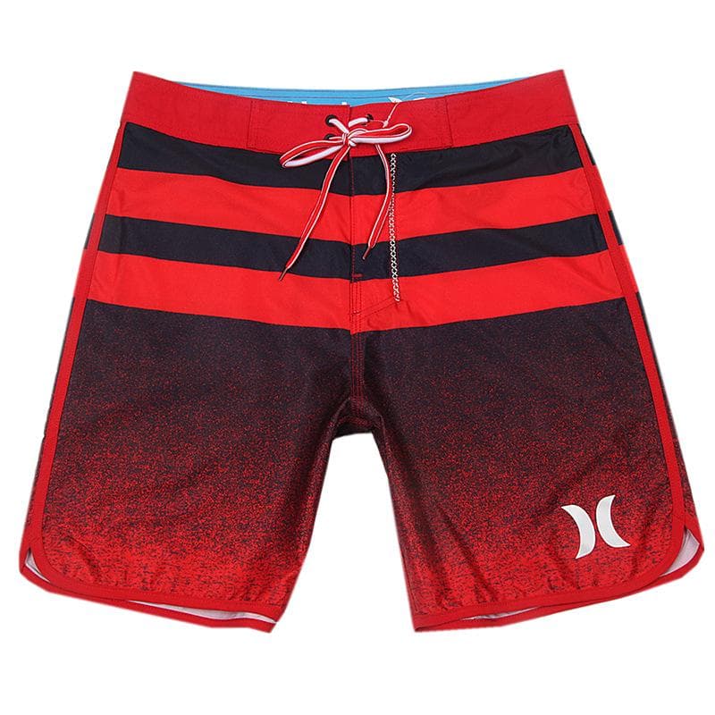 Men's Quick-Dry Elastic Beach Surf Shorts - Muscle Fit for Bodybuilding & Competition 36