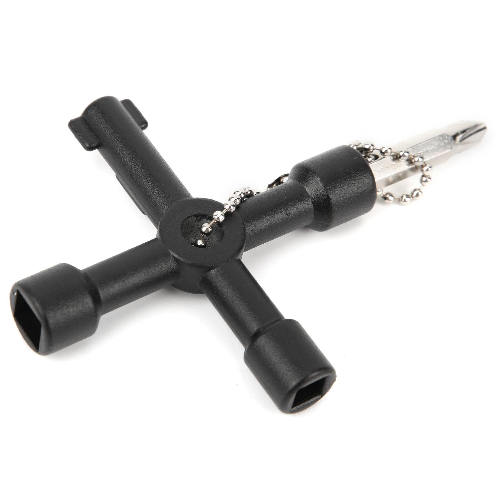 MultiFunction Key Wrench Cross Universal Elevator Electric Box Water Meter Plumber Tool