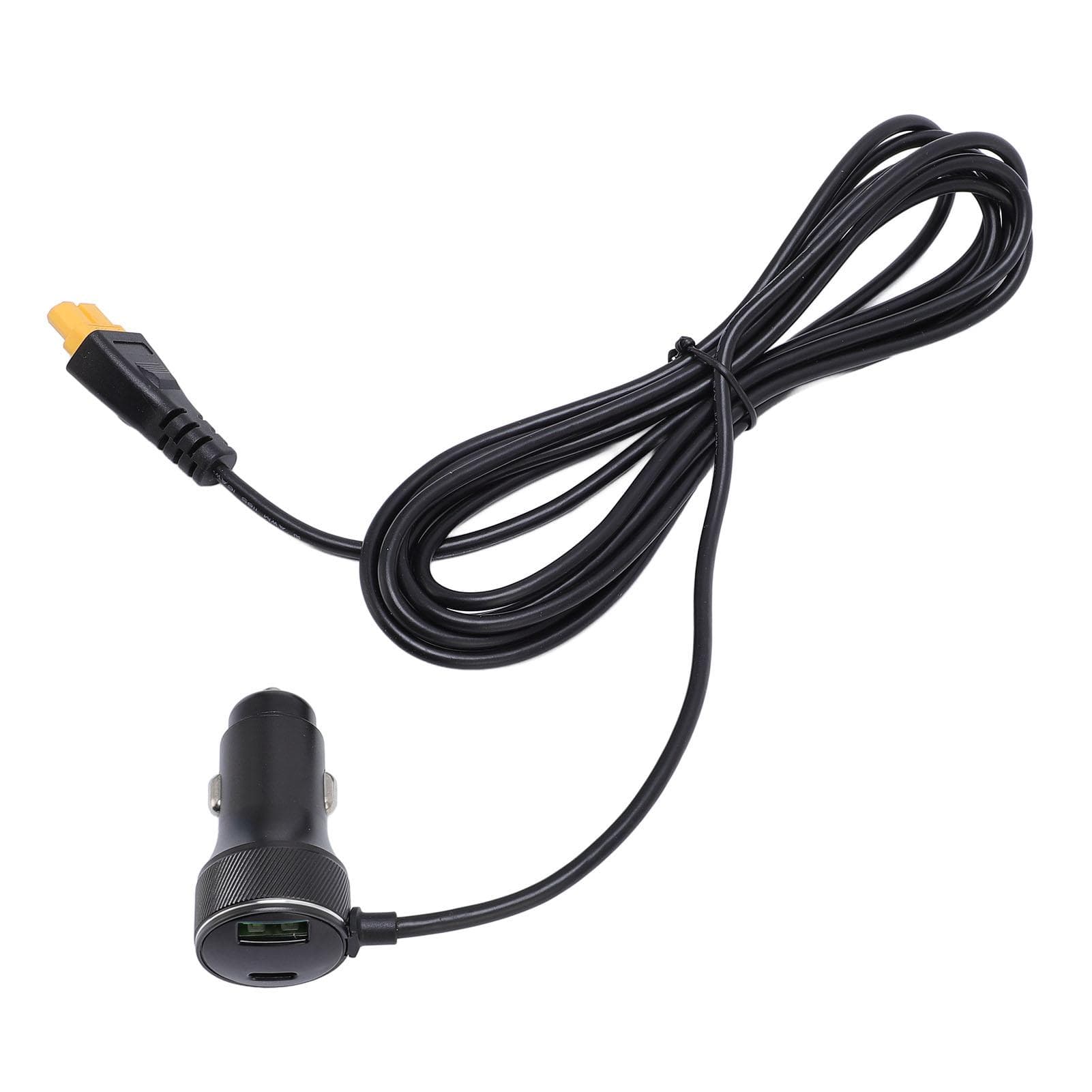 2M Lighter to XT60 Adapter Extension Cable 18AWG Water Proof XT60 Female Connector to Lighter Male