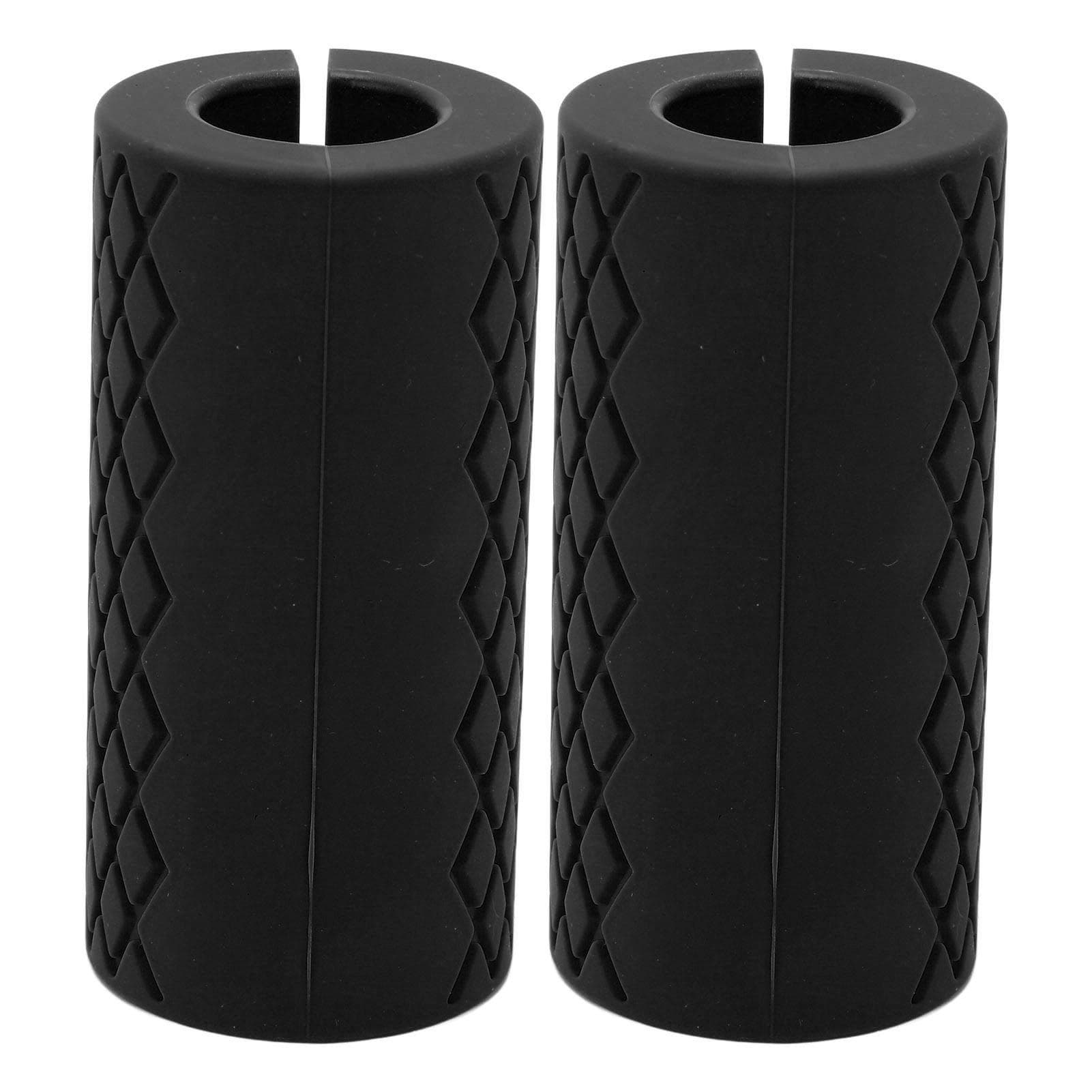 1 Pair Thick Barbell Grips Thick Anti Slip Gym Weight Bar Grips for Weightlifting Fitness Exercise