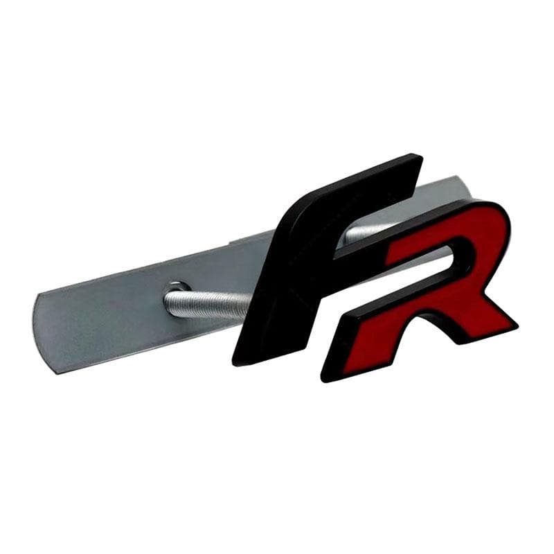 Metal 3D FR Car Front Grill Badge Car Body Emblem Sticker Decal for Leon FR+ Cupra Ibiza Altea Exeo Formula Racing Styling Car Accessories 3# Front Grille Badge