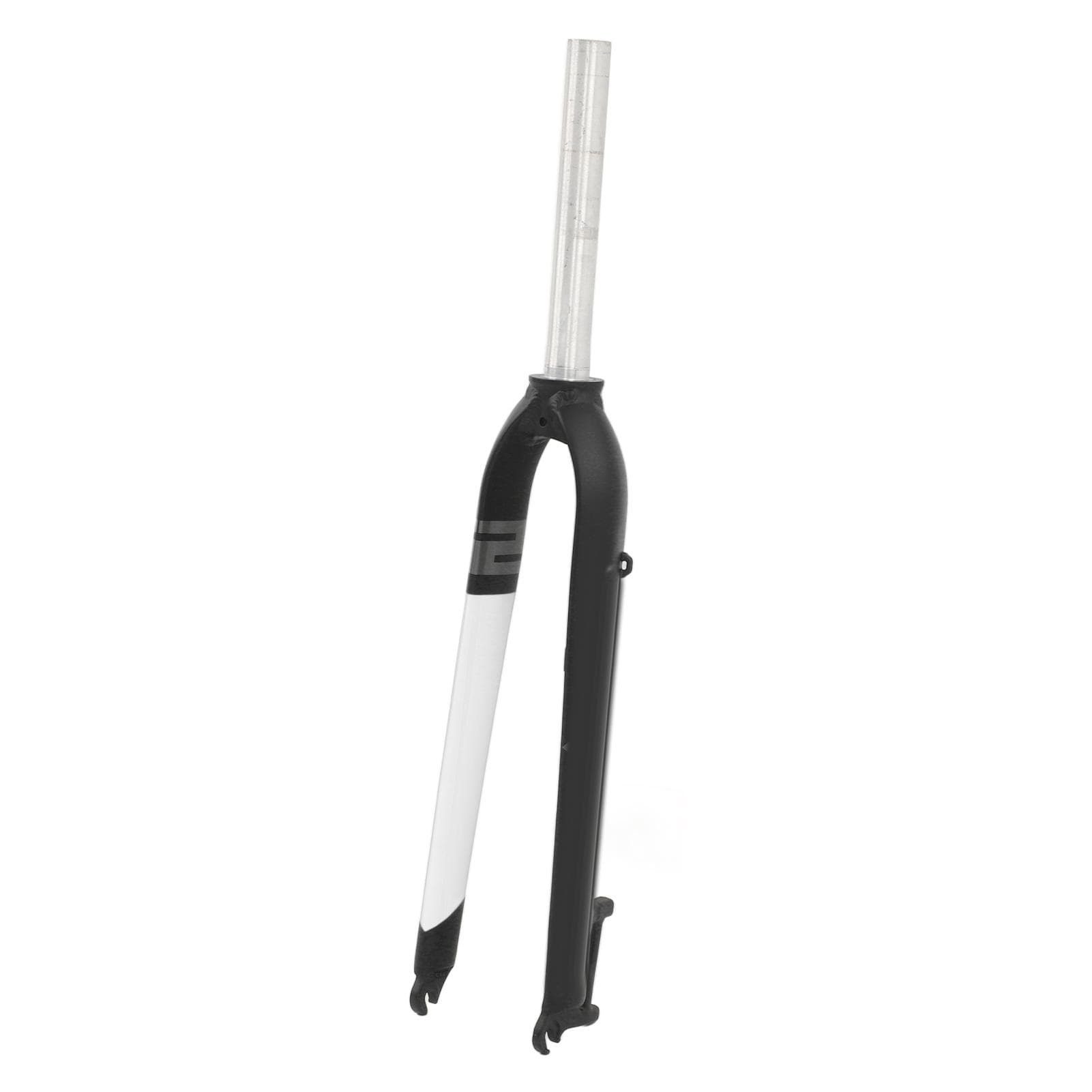 Bike Front Fork Aluminium Alloy Straight Tube Rigid Bicycle Fork for Mountain Bike Black White black white