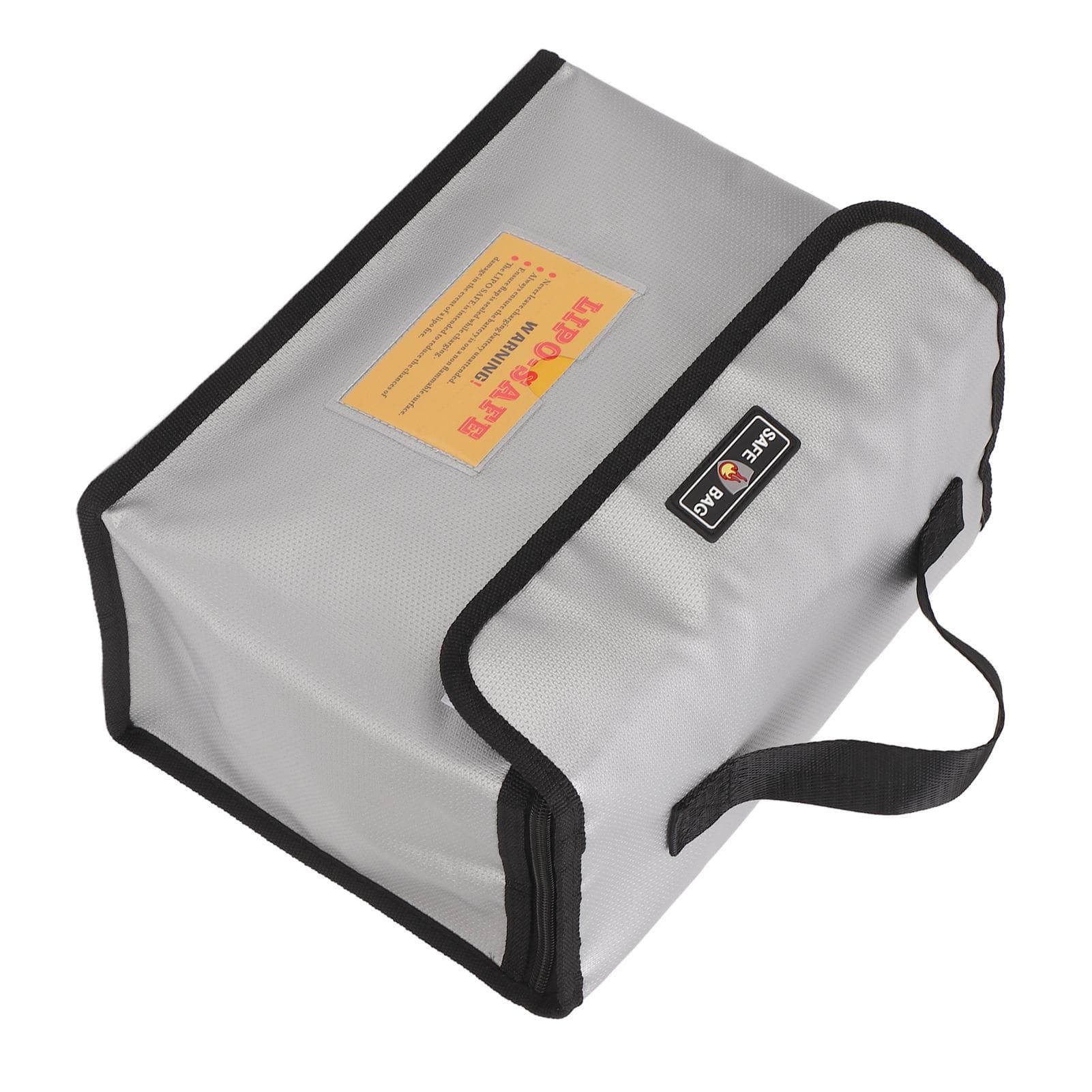 Lithium Battery Explosion Proof Bag Zipper Closure Portable Fire Roof Battery Protective Storage