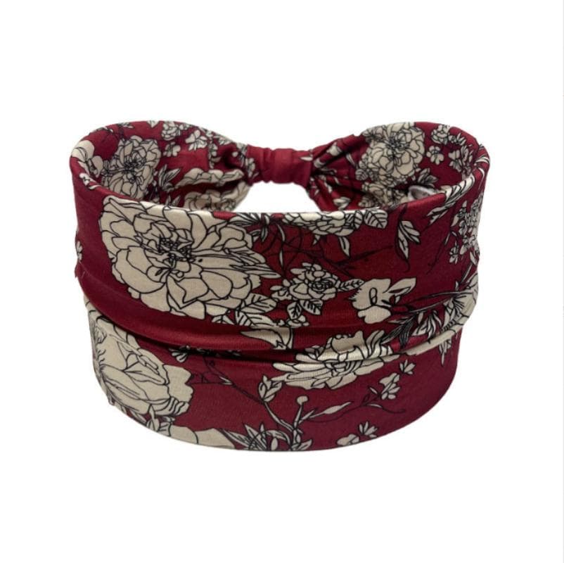 New Women's Vintage Knot Elastic Headbands Turban Headwrap Wide For Women Girls Flower Print Cotton Soft Boho Bandana Girls Hair Accessories