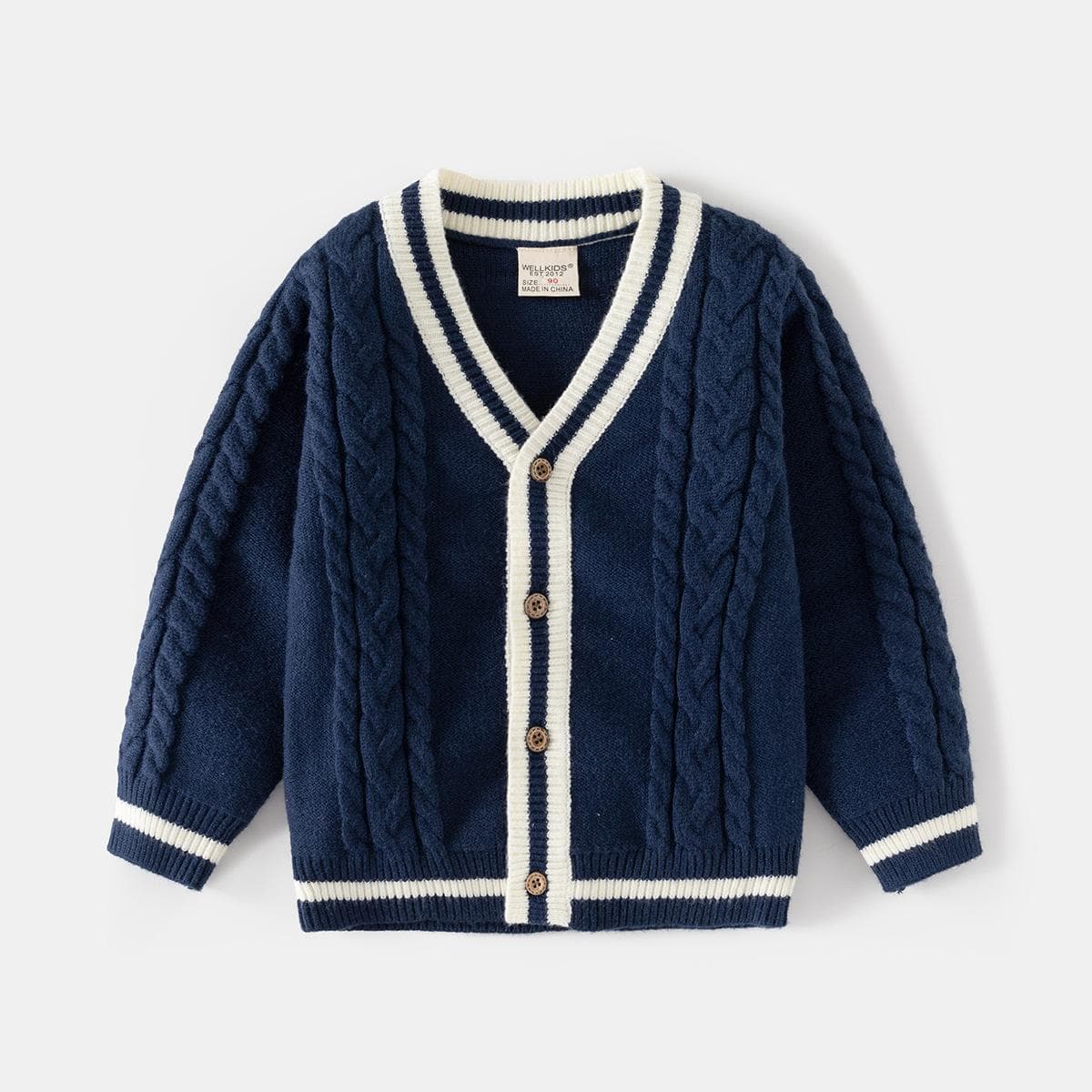 Boys' Sweater Autumn and Winter New Children's Sweater Cardigan Korean Children's Wear Baby Top 130cm