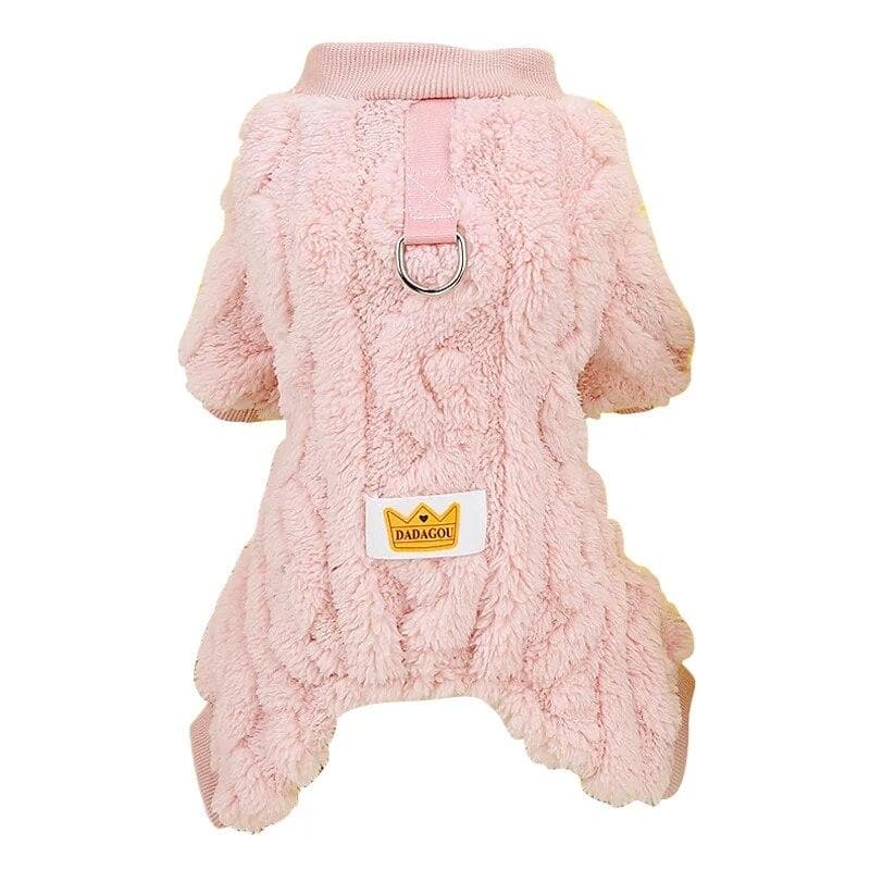 Winter Fleece Pet Clothes for Small Medium Dogs Soft Warm Dog Coat Puppy Kitten Jacket Sweater Chihuahua Teddy Yorkies Costume L pink