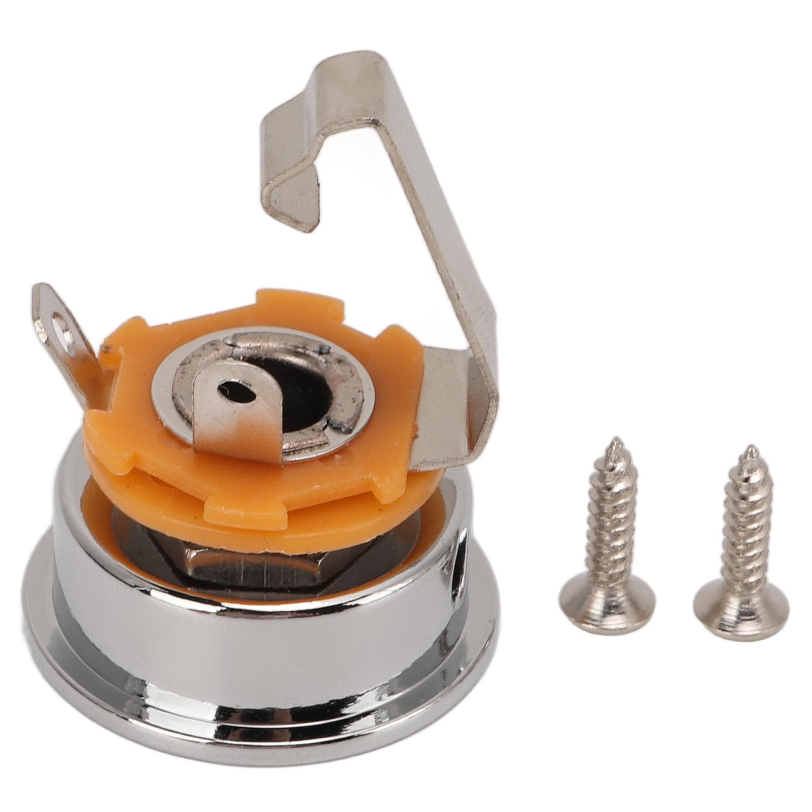 Guitar Stereo Output Socket Thickened Round Cup Shaped Metal Output Jack for TL Electric Guitar silver
