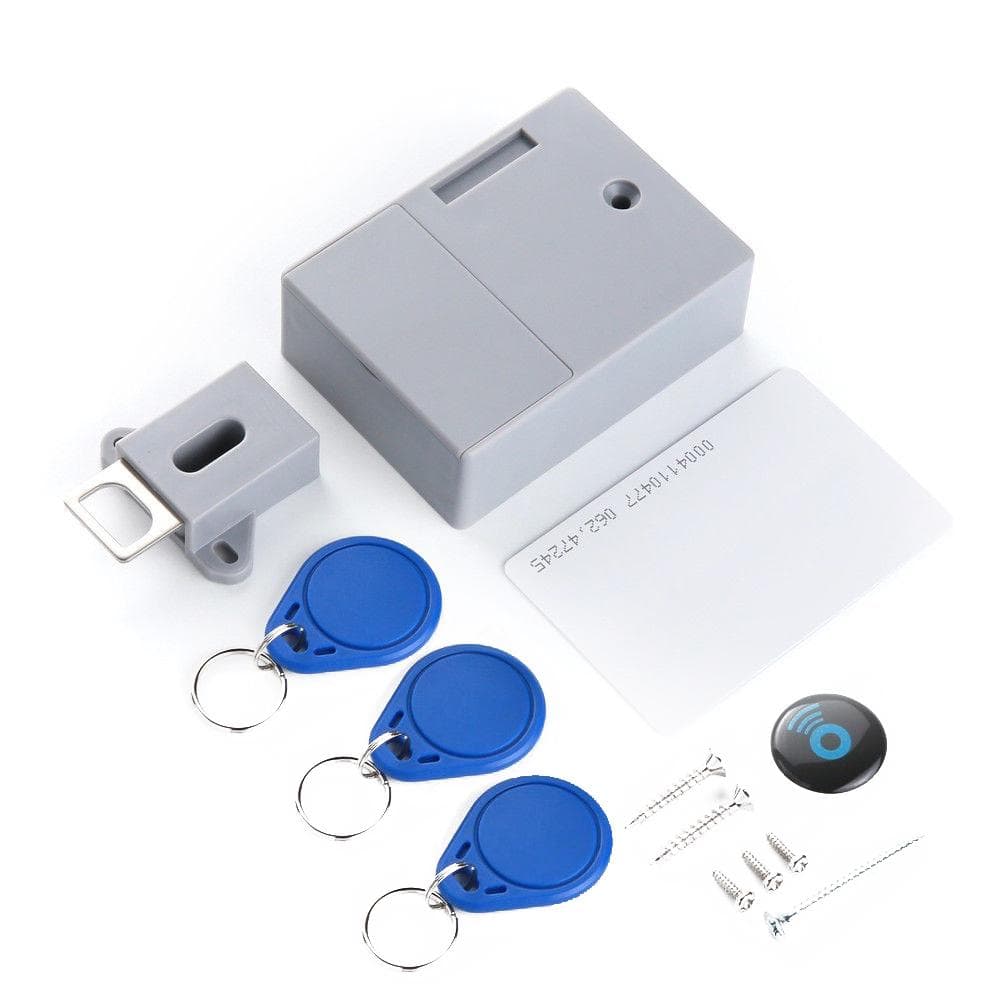 Battery RFID IC Card Sensor Cabinet Drawer Intelligent SmartLock DIY Invisible Hidde Digital Lock