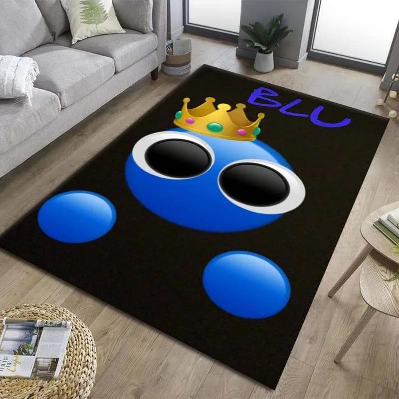 Horror Game R-Rainbow Friends Cartoon Area Rug,Carpet for Home Living Room Bedroom Sofa Doormat Decor,kids Non-slip Floor Mat 80cm x 120cm
