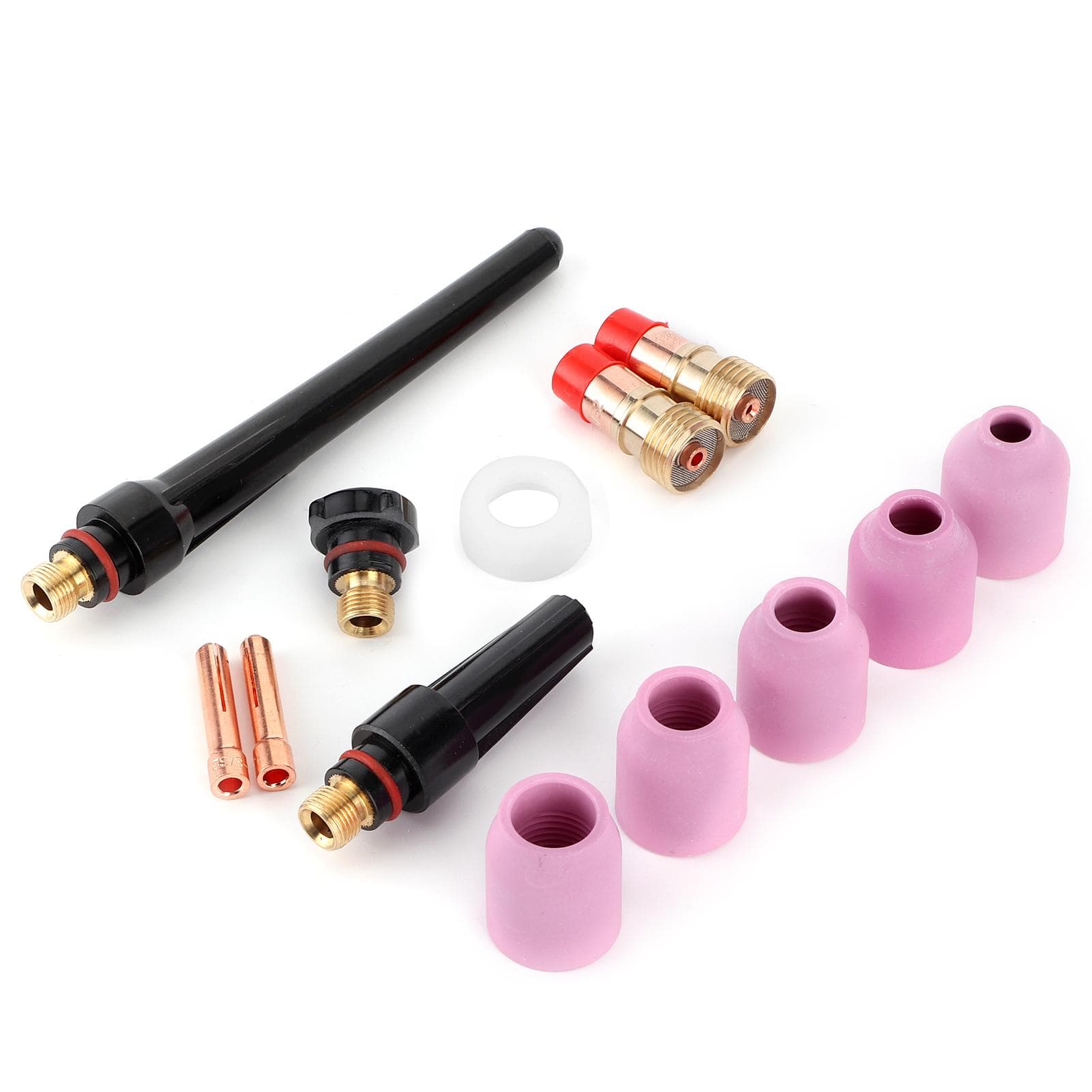 TIG Welding Torch Gas Lens Alumina Nozzle Cup Kit Accessories Fit for WP17 18 26