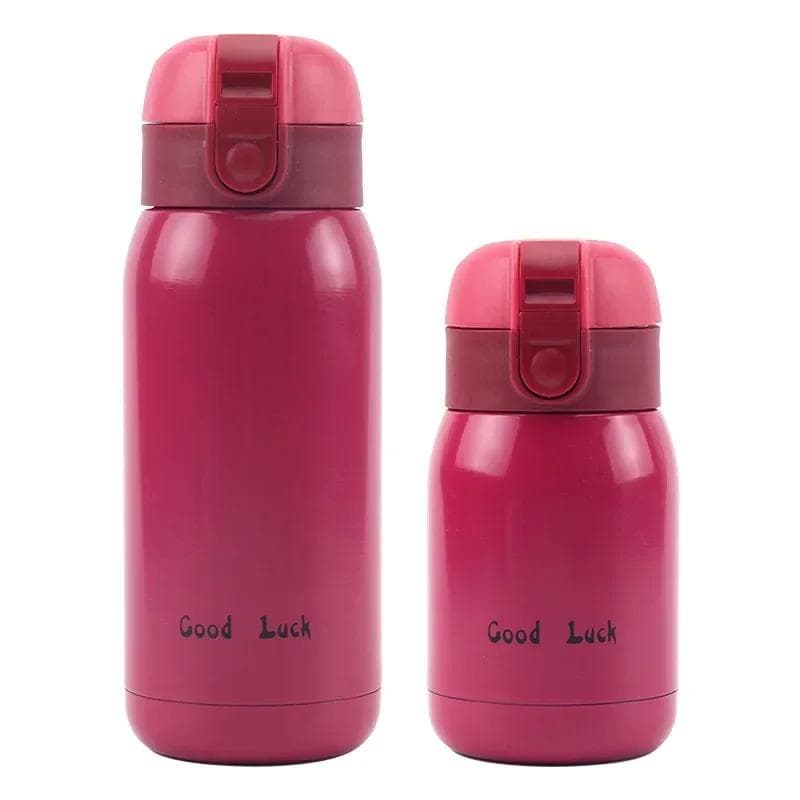Mini Thermos Cup 200ml/360ml Pocket Cup Stainless Steel Thermal Coffee Mug Vacuum Flask Insulated Hot Water Bottle Kids Gift 200ml red